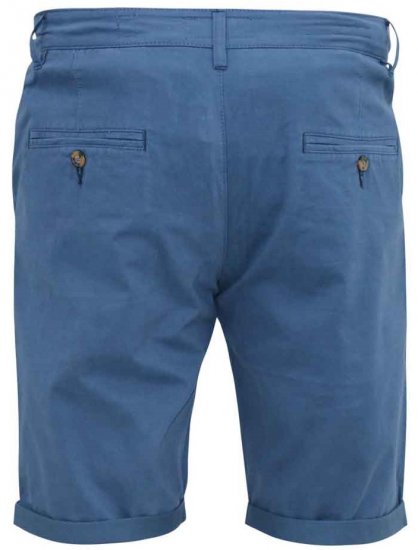 D555 Nelson Stretch Chino Shorts Blue - Calções - Calções Homem Tamanhos Grandes