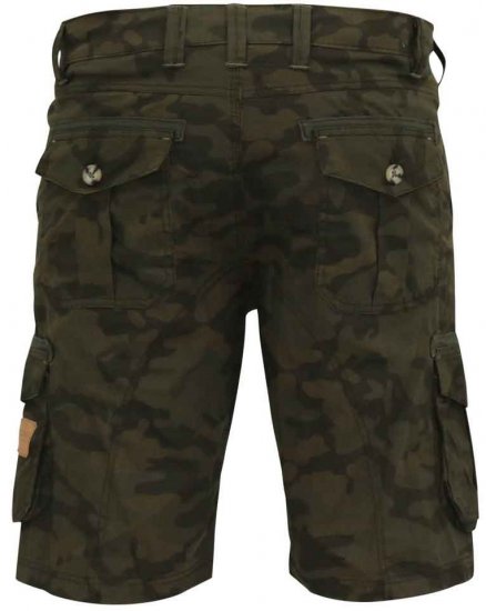 D555 Woobridge Camo Cotton Cargo Shorts - Calções - Calções Homem Tamanhos Grandes