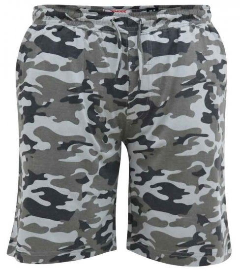 D555 Carlton Elasticated Waist Jersey Camo Shorts - Calças & calções de fato de treino - Calças de Fato de Treino Tamanhos Grandes 