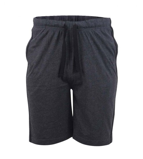 D555 Ryan Jersey Shorts 2-pack Black/Charcoal - Calças & calções de fato de treino - Calças de Fato de Treino Tamanhos Grandes 