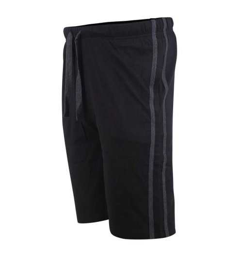 D555 Ryan Jersey Shorts 2-pack Black/Charcoal - Calças & calções de fato de treino - Calças de Fato de Treino Tamanhos Grandes 