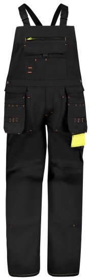 Adamo 109100 Jardineiras Pretas - Roupa de trabalho - Roupa de Trabalho Tamanho Grande Homem
