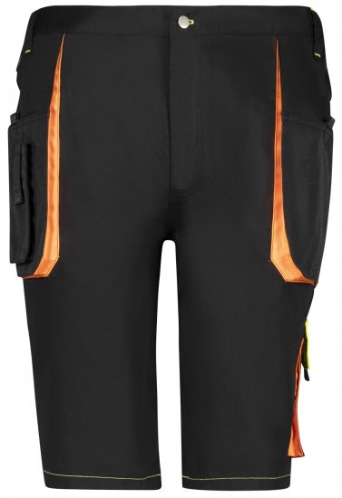 Adamo 109120 Calções De Trabalho Pretos - Roupa de trabalho - Roupa de Trabalho Tamanho Grande Homem