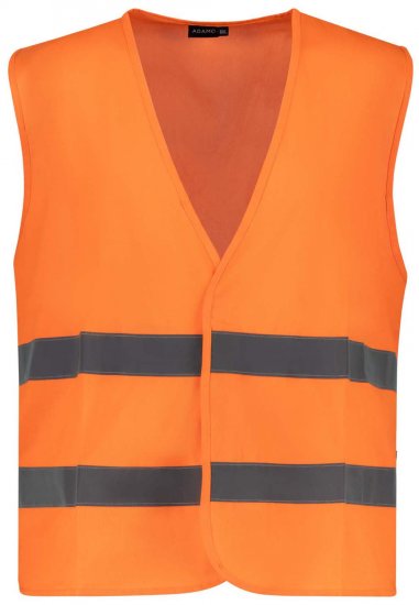 Adamo 109140 Colete De Alta Visibilidade Laranja - Roupa de trabalho - Roupa de Trabalho Tamanho Grande Homem