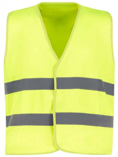 Adamo 109140 Colete De Alta Visibilidade Amarelo - Roupa de trabalho - Roupa de Trabalho Tamanho Grande Homem