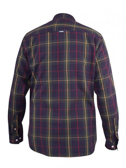 D555 Gladstone Check Button Down Collar Shirt - Camisas - Camisas Homem Tamanhos Grandes