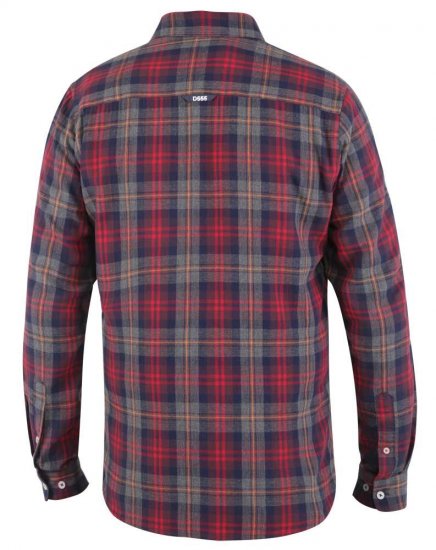 D555 Abbot LS Flannel Shirt - Camisas - Camisas Homem Tamanhos Grandes