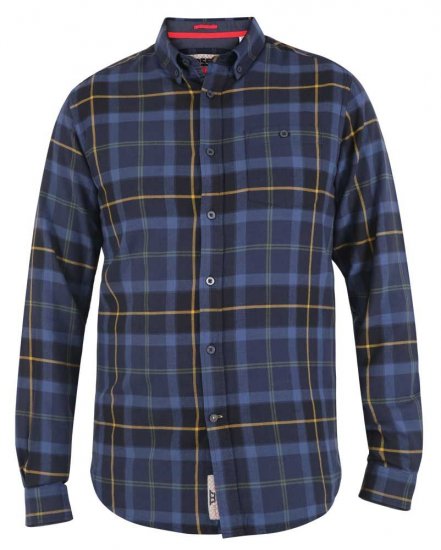 D555 Helston LS Flannel Shirt - Camisas - Camisas Homem Tamanhos Grandes