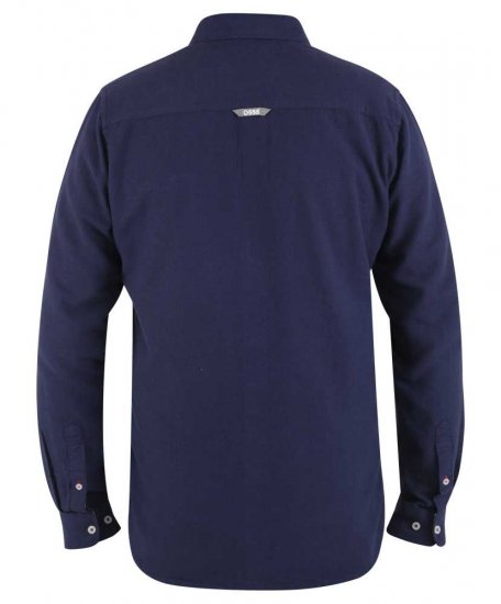 D555 Sennon LS Linen Mix Shirt - Camisas - Camisas Homem Tamanhos Grandes