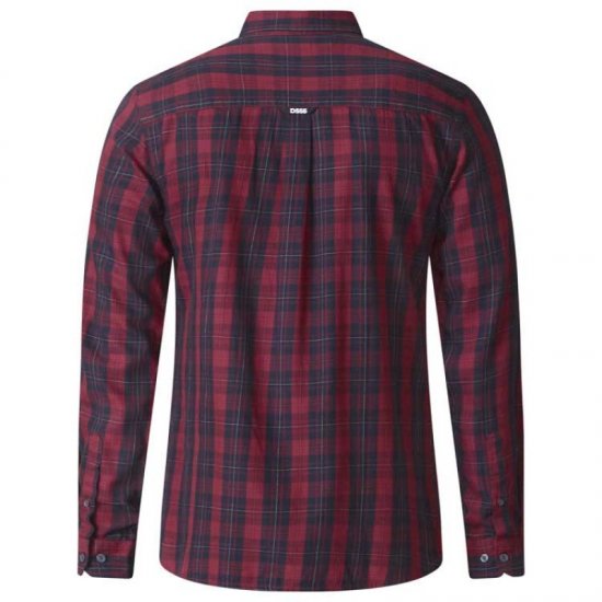 D555 Theo Long Sleeve Check Shirt - Camisas - Camisas Homem Tamanhos Grandes