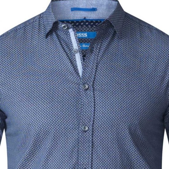 D555 Kermit Long Sleeve Printed Shirt - Camisas - Camisas Homem Tamanhos Grandes