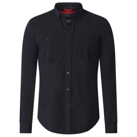 D555 Donnie Long Sleeve Jersey Shirt Black - Camisas - Camisas Homem Tamanhos Grandes