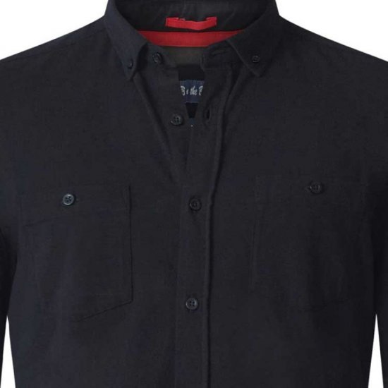D555 Donnie Long Sleeve Jersey Shirt Black - Camisas - Camisas Homem Tamanhos Grandes
