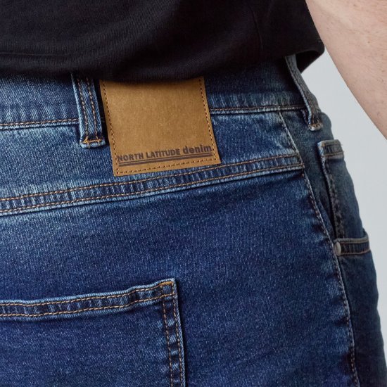 North Latitude Jeans Jack Blue Used Wash - Casacos - Casacos Homem Tamanhos Grandes