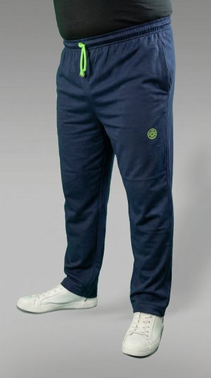 20 Nodi Libeccio Long Leg Sports Pants in Combed Cotton Jersey Navy - Calças & calções de fato de treino - Calças de Fato de Treino Tamanhos Grandes 