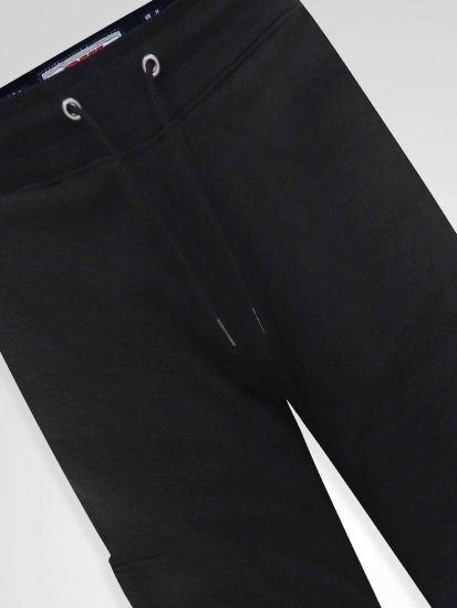 D555 Dexter 1 Cargo Jogger With Bear Embroidery Preto - Calças & calções de fato de treino - Calças de Fato de Treino Tamanhos Grandes 