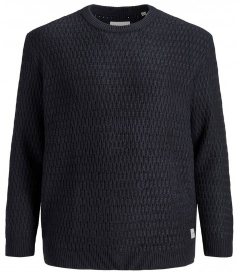 Jack & Jones JCOBRANDON Knit Black - Sweatshirts & hoodies - Sweatshirt & Camisolas com Capuz tamanhos grandes