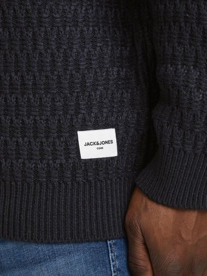 Jack & Jones JCOBRANDON Knit Black - Sweatshirts & hoodies - Sweatshirt & Camisolas com Capuz tamanhos grandes