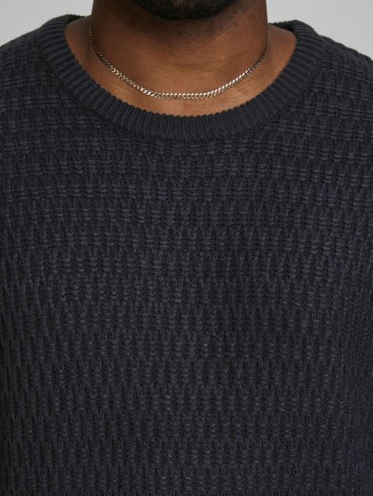 Jack & Jones JCOBRANDON Knit Black - Sweatshirts & hoodies - Sweatshirt & Camisolas com Capuz tamanhos grandes