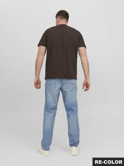 Jack & Jones STAR T-shirt Brown - T-shirts - T-shirts Homem Tamanhos Grandes