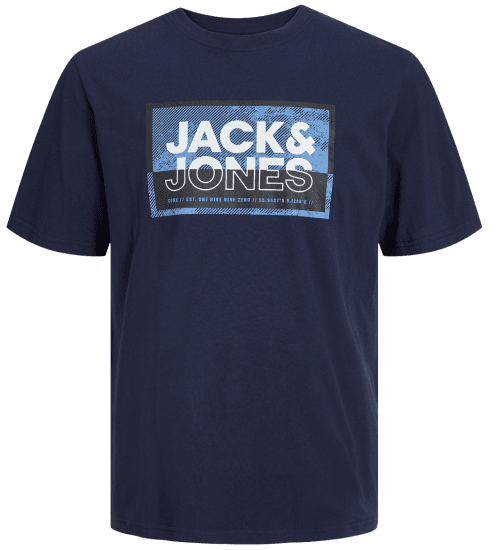 Jack & Jones JCOLOGAN T-Shirt Navy Blazer - T-shirts - T-shirts Homem Tamanhos Grandes
