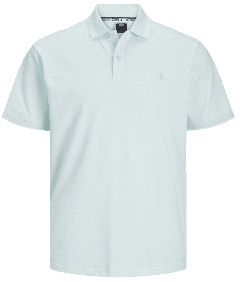 Jack & Jones JCOHASS LOGO Polo Soothing Sea - Pólos - Pólos Tamanhos Grandes Homem