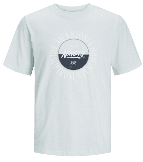Jack & Jones JORCOBIN T-Shirt Skylight - T-shirts - T-shirts Homem Tamanhos Grandes
