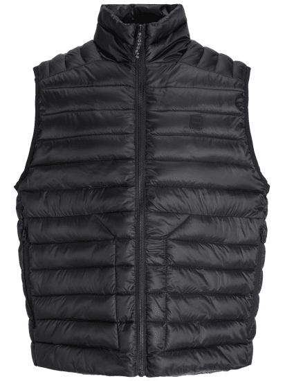 Jack & Jones Prime Light Puffer Gilet Vest Black - Coletes - Coletes em tamanhos grandes