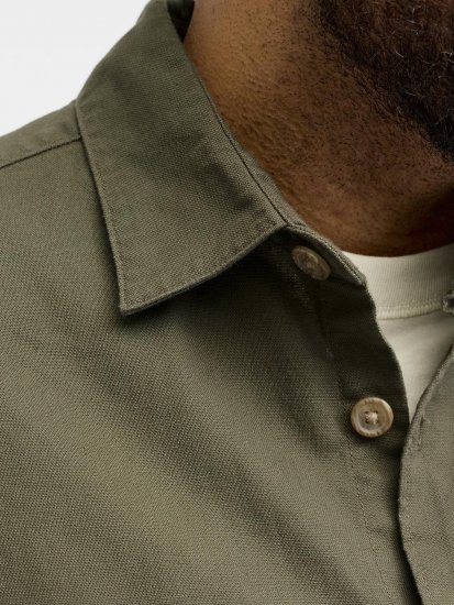 Jack & Jones Tristan Overshirt caqui - Camisas - Camisas Homem Tamanhos Grandes