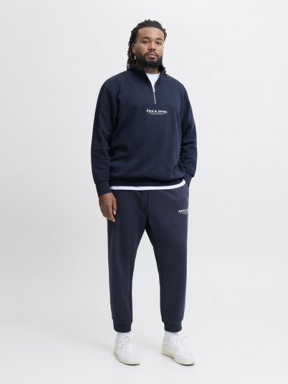 Jack & Jones Vesterbro fato de treino azul-marinho - Sweatshirts & hoodies - Sweatshirt & Camisolas com Capuz tamanhos grandes