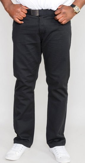 Duke Mario Bedford cord-pants Black TALL SIZES - ROUPAS DE HOMEM MT-6XLT - Tamanhos-Tall Homem