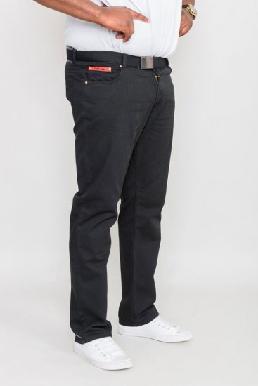 Duke Mario Bedford cord-pants Black TALL SIZES - ROUPAS DE HOMEM MT-6XLT - Tamanhos-Tall Homem
