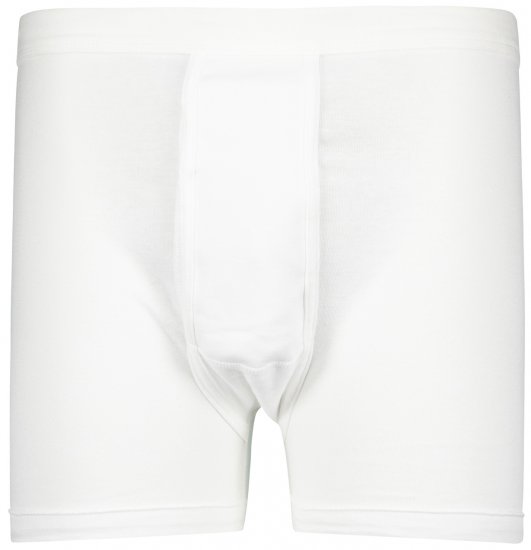 Adamo Royal Fine Ribbed Boxer shorts White - Roupa Interior & natação - Roupa interior Homem Tamanhos Grandes