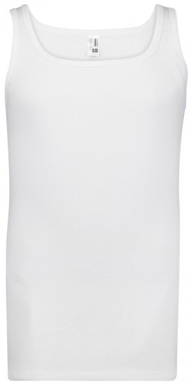 Adamo Royal Fine Ribbed Undershirt White - Roupa Interior & natação - Roupa interior Homem Tamanhos Grandes
