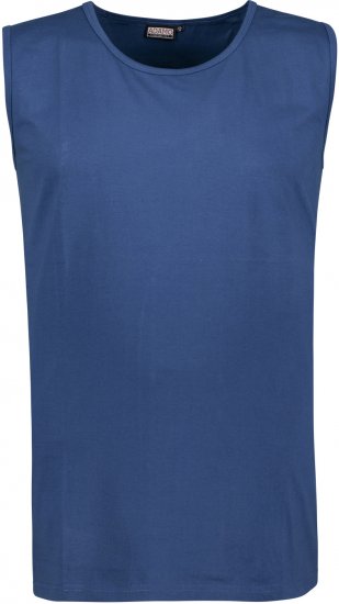 Adamo Rod Comfort Fit Tank Top Denim Blue - T-shirts - T-shirts Homem Tamanhos Grandes