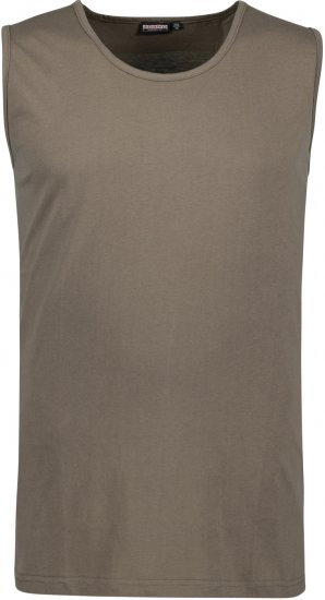 Adamo Rod Comfort Fit Tank Top Khaki - T-shirts - T-shirts Homem Tamanhos Grandes