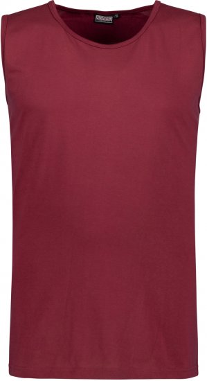 Adamo Rod Comfort Fit Tank Top Wine - T-shirts - T-shirts Homem Tamanhos Grandes