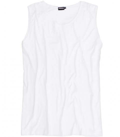 Adamo Rod Comfort Fit Tank Top White - T-shirts - T-shirts Homem Tamanhos Grandes
