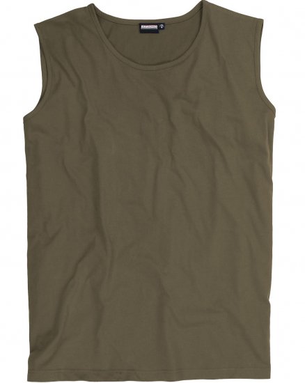 Adamo Rod Comfort Fit Tank Top Khaki - T-shirts - T-shirts Homem Tamanhos Grandes