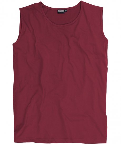 Adamo Rod Comfort Fit Tank Top Wine - T-shirts - T-shirts Homem Tamanhos Grandes