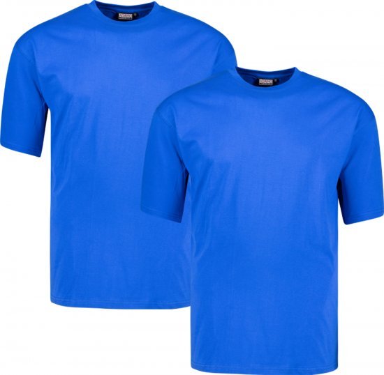 Adamo Marlon Comfort fit 2-pack T-shirt Royal Blue - T-shirts - T-shirts Homem Tamanhos Grandes
