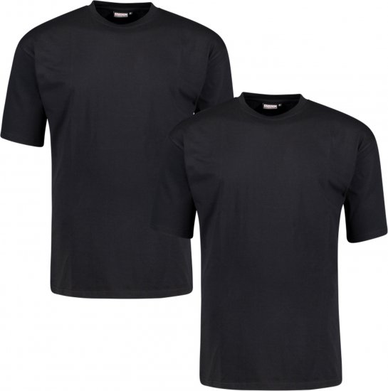 Adamo Marlon Comfort fit 2-pack T-shirt Black - T-shirts - T-shirts Homem Tamanhos Grandes