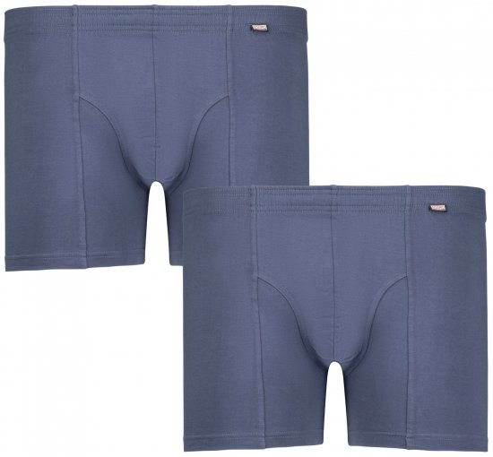 Adamo Jack Boxer shorts 2-pack Denim Blue - Roupa Interior & natação - Roupa interior Homem Tamanhos Grandes