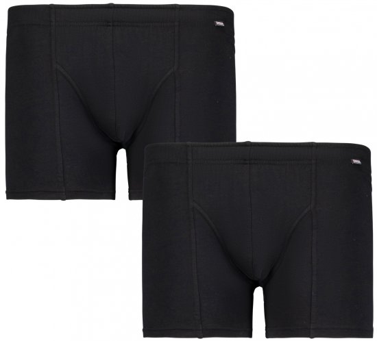 Adamo Jack Boxer shorts 2-pack Black - Roupa Interior & natação - Roupa interior Homem Tamanhos Grandes