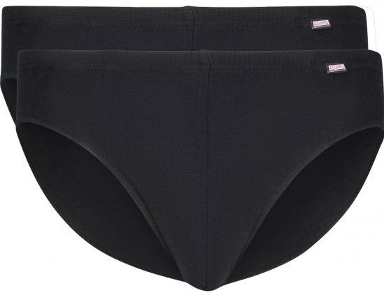 Adamo Jones Briefs 2-pack Black - Roupa Interior & natação - Roupa interior Homem Tamanhos Grandes