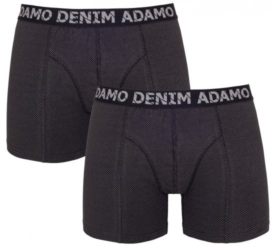 Adamo Julian Maxi Boxers Black 2-pack - Roupa Interior & natação - Roupa interior Homem Tamanhos Grandes