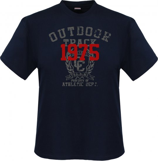 Adamo Outdoor track Comfort fit T-shirt Navy - T-shirts - T-shirts Homem Tamanhos Grandes