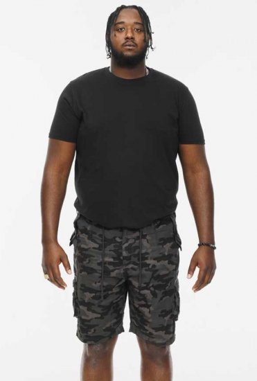 D555 ZAVIER Camo Cotton Cargo Shorts - Calções - Calções Homem Tamanhos Grandes