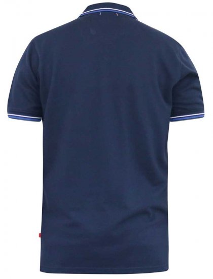D555 SALFORD 1 Pique Polo Navy - Pólos - Pólos Tamanhos Grandes Homem