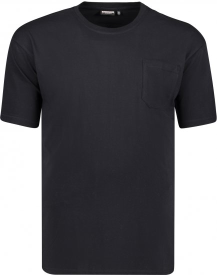Adamo Kody Regular fit T-shirt with Pocket Black - T-shirts - T-shirts Homem Tamanhos Grandes